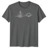 Segelboot Sonnenuntergang Segeln Reise Unisex T-Shirt Ozean Linienkunst