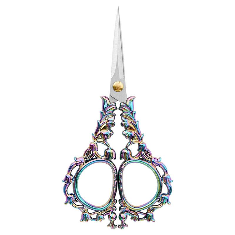 

Ретро Zakka, винтажные ножницы, резак для резки бумаги, антикварные инструменты для вышивания, швейная нить для портного стежка, золотые ножницы для вышивки крестом разноцветный