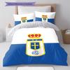 Real Oviedo Muster Bettwäsche, Steppbett Set Bettbezug Kissenbezug Zuhause Geburtstagsgeschenk(1 Bettbezug + 2 Kissenbezüge, ohne Füllung)