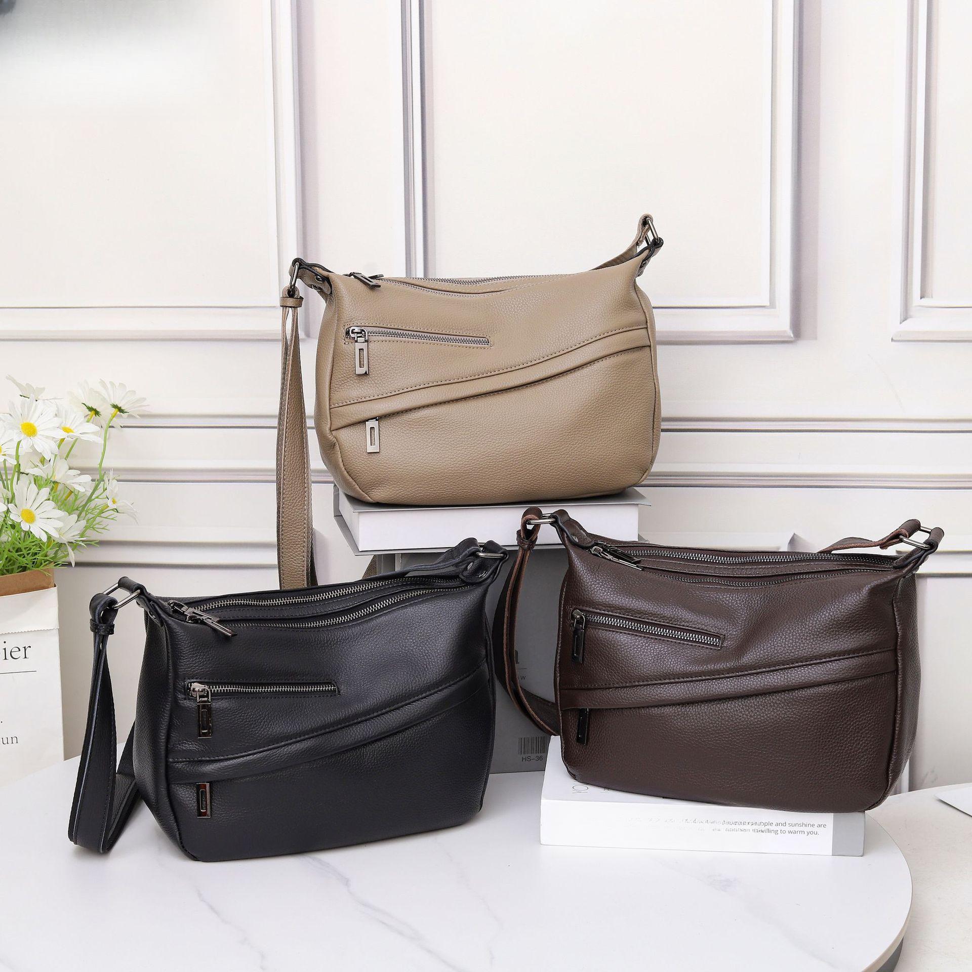 

Women s Shoulder Messenger Bag Large Capacity Bag темно-коричневого кольору