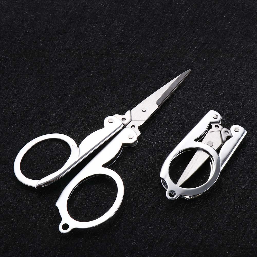 Handmade Crafts Stainless Steel Student Small Scissors Embroidery Folding Scissors Fishing Scissors