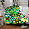 1pc Mario Flannel Blanket, Soft Skin Friendly with Digital Printing, Various Sizes Available for Family, Friends, Birthday