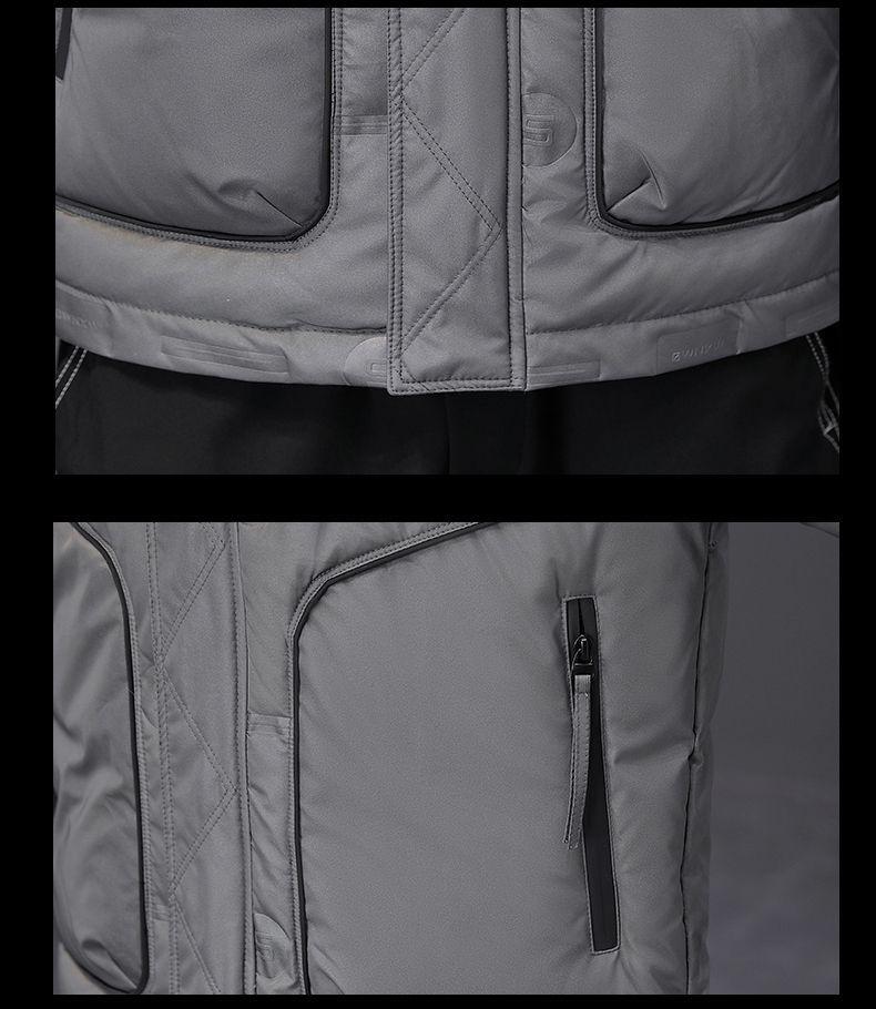 Men's Hooded Winter Down Jacket - Thick, Warm, and Fashionable