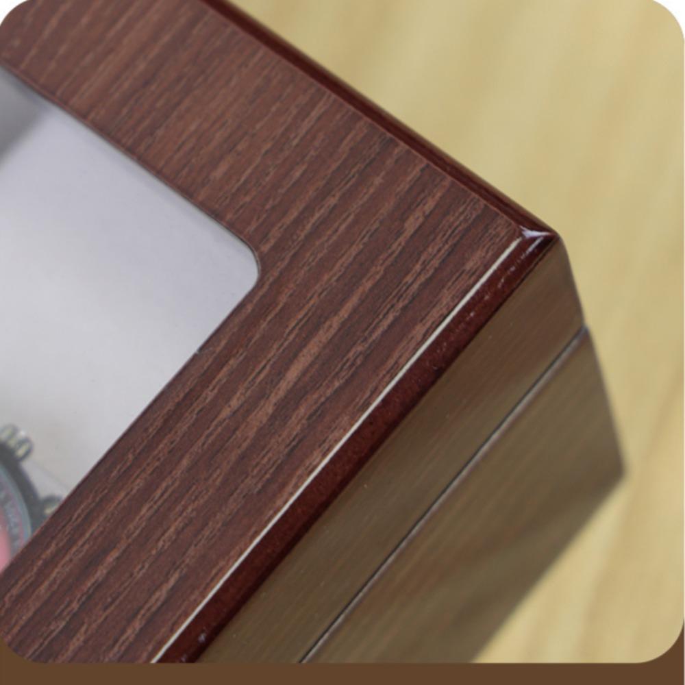 Watch Box, Wooden Watch Organizer, High-end Watch Storage Box, 10 Slots Display Case with Large Glass Lid, Ideal Gift