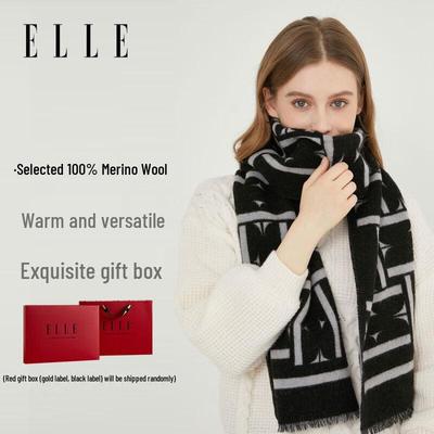 100% Wool Scarf for Men & Women (Gift Box)