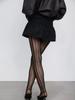 Women's Retro Striped Tights Sexy Hollow Pantyhose Super Elastic Y2K Leggings for Spring Autumn Seasonal Fashion Stockings
