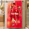 Beach TowelCristiano Ronaldo Custom Name Text Personalized Soft Towel for Beach Pool Indoor Home Decor Gift