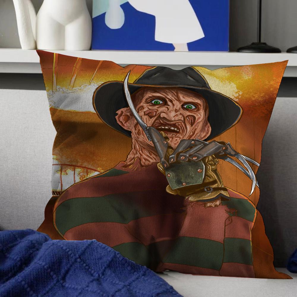 Nightmare Elm Street Freddy Kissen Anime Kissen Sofa Bett Kopfkissenbezug Kissenbezug 45x45 cm Mode
