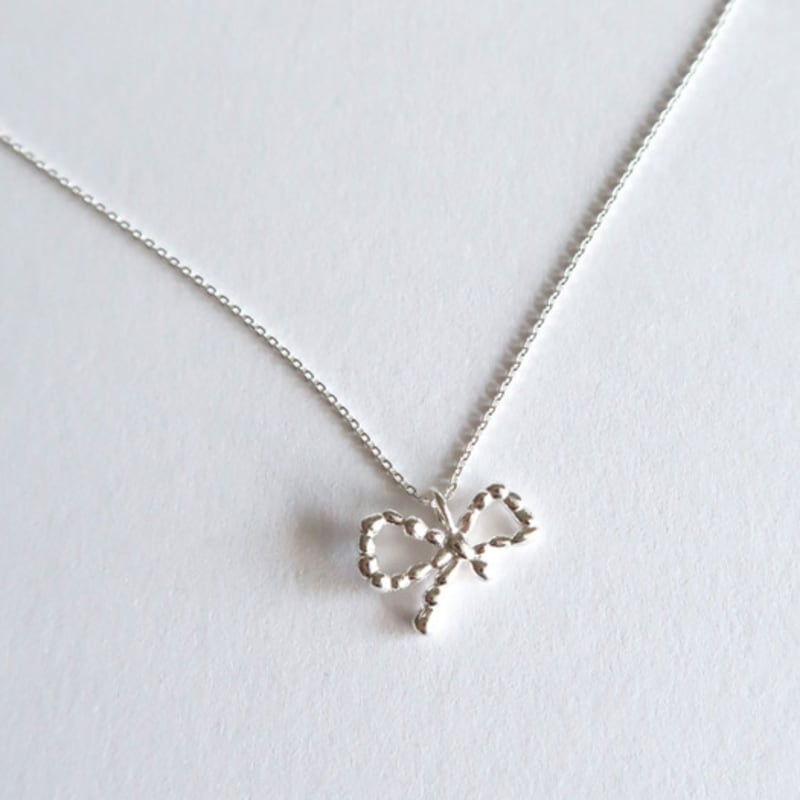 DOL Ribbon String Necklace [silver/gold]