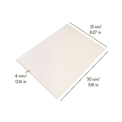 Creative Deco 10 x A4 Contreplaqué 4mm | 300x210x4mm | Planche Bois Peuplier | Panneau Découpe Laser | Bois Pyrogravure, Gravure