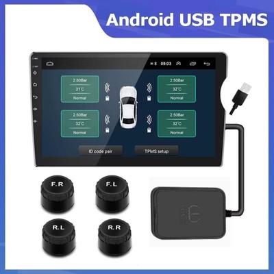USB Android TPMS With Sensors Tire Pressure Monitoring Alarm System Exchange Wireless Transmission  Tyre Pressure Monitoring System