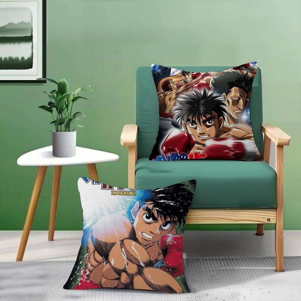 H-Hajime No Ippo Anime Boxing Personalized Pillow Cover Kids Bedroom Wild Party Decor Pillowcase Kid Birthday Shower Gift