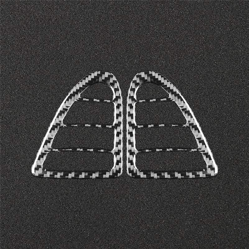 For Mazda RX8 RX-8 2004-2008 Carbon Fiber Dashboard Air Conditioner Outlet Frame Trim Stickers Car Interior Accessories