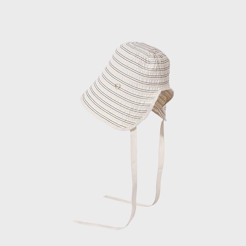 Striped Fisherman Hat Breathable Sun Hat Summer Bucket Hat