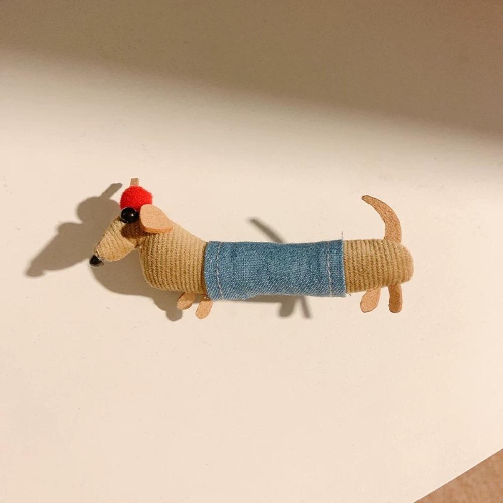 Cute Dachshund Hairpin Puppy Horsetail Holder Lovely Claw Clip  Headdress