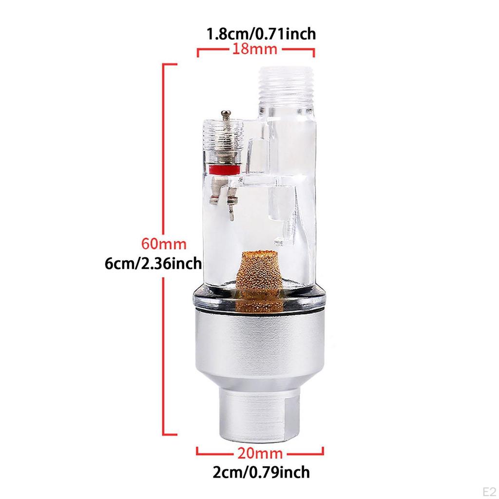 Airbrush Mini Air Filter Paint Spraying Separator Lightweight Moisture and Oil for