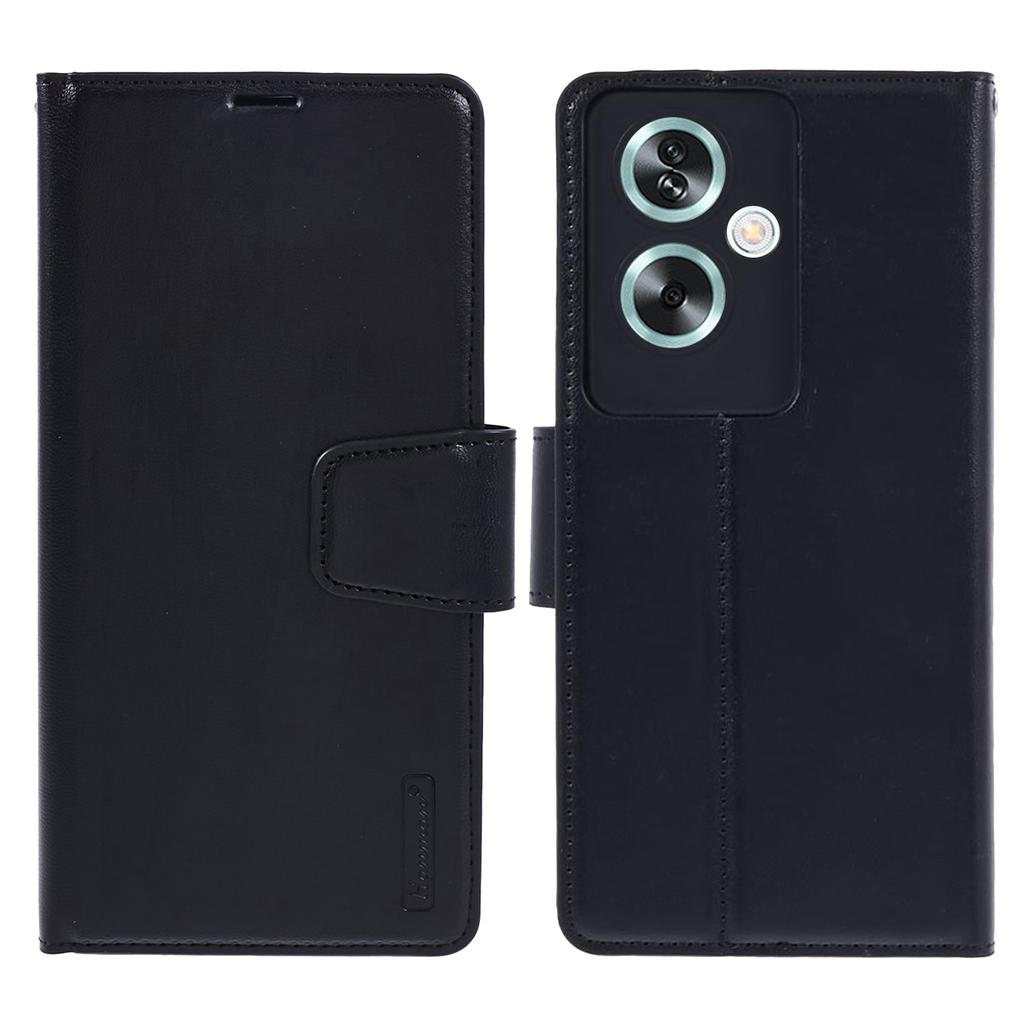 HANMAN Mill Series Phone Cover for Oppo A79 5G/A2 5G Case PU Leather Wallet Phone Stand Shell