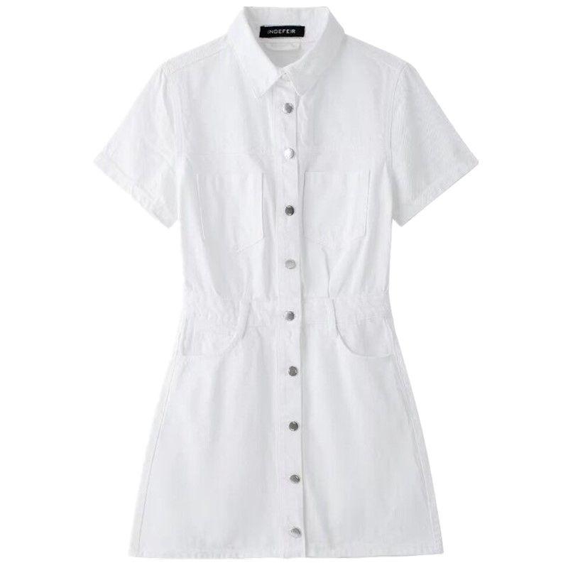 Fashion Style 2024 Summer New Women's Clothing Elegant All-Matching Jeans Mini Dress Short Skirt 6164129