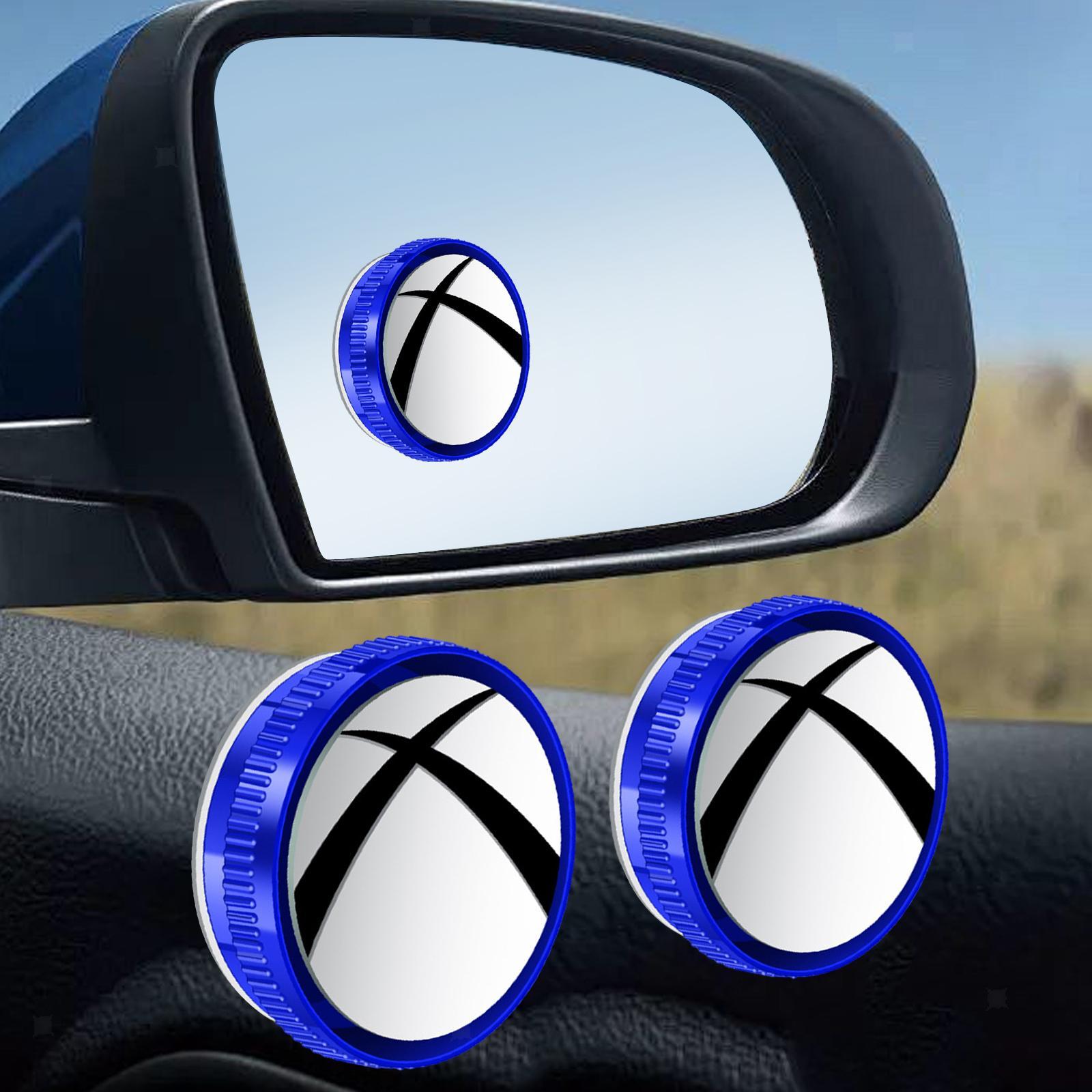 Blind Spot Car Mirror Auxiliary Rearview Convex Mirror 360 Degree Rotation Round