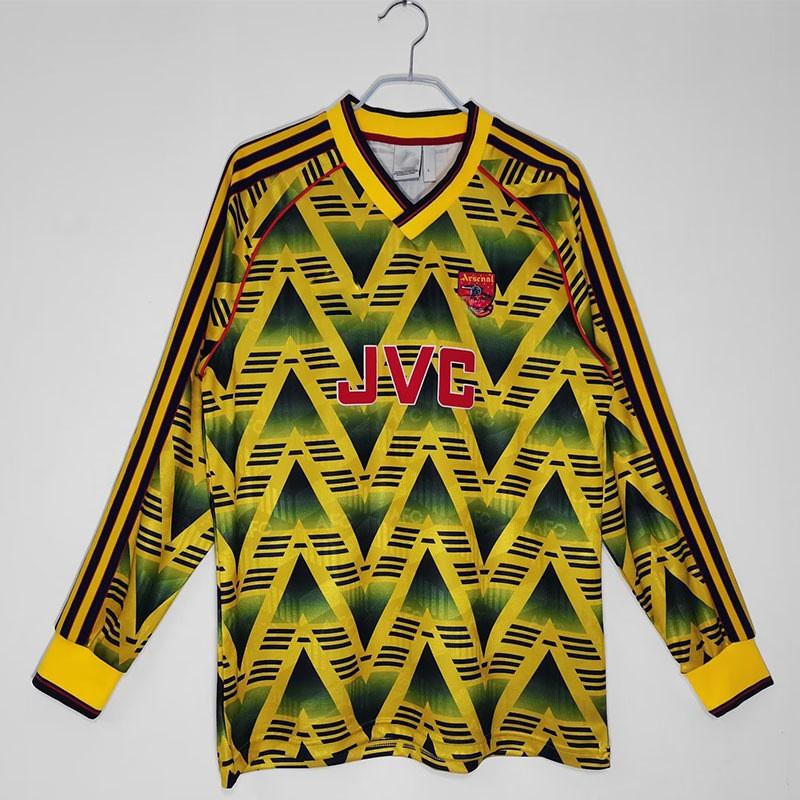 Long Sleeve Retro Football Jersey Men Classic Club National Team Style Sports Training Wear