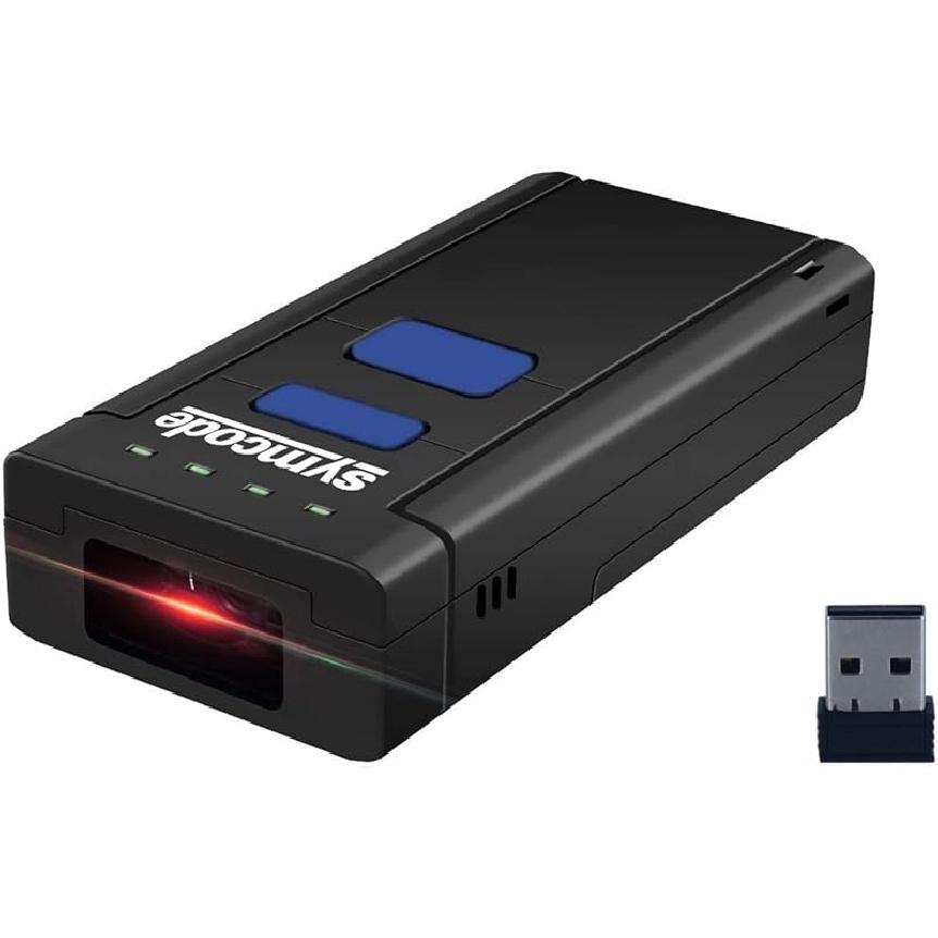 Symcode Bluetooth Wireless Barcode Scanner,Compatible with Bluetooth Function & 2.4GHz Wireless, Portable Barcode Reader Work with Windows, CCD Bluetooth Scanner