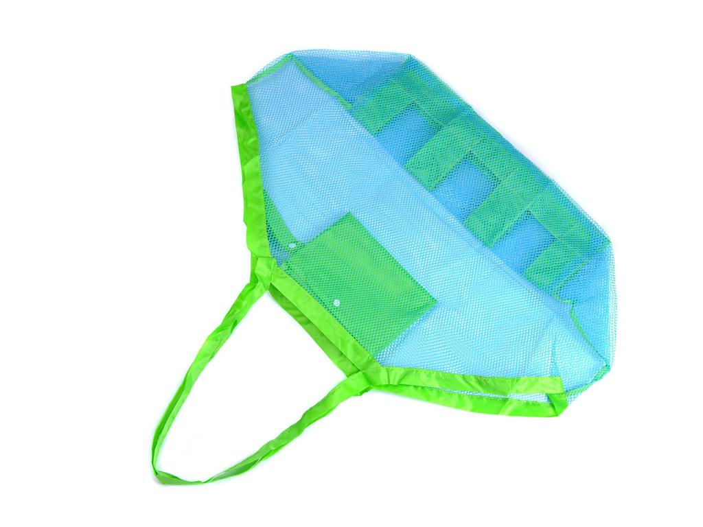 Große Outdoor-Netz-Strandtasche für Kinderspielzeug und Reisen