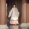 Ming Dynasty Style Hanfu Set Women Embroidered Yunjian Stand Collar Top Horse-Face Skirt Winter Wear