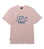 Ufc Sports Ufc Bogen Logo Entspannte Passform Gefärbtes Kurzarm-T-Shirt Helles Koralle U2Ssu2337Lc
