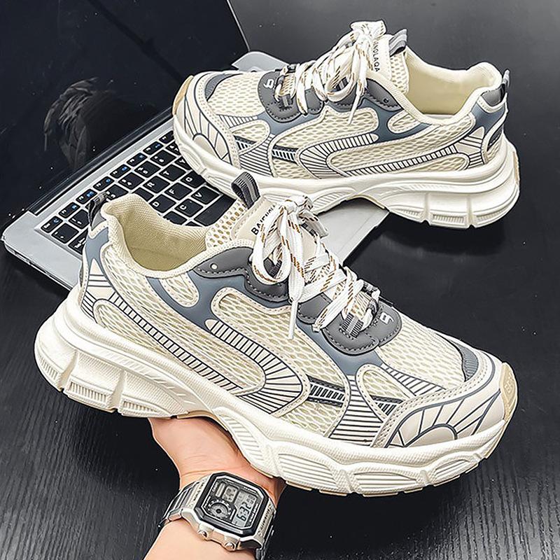 2025 new large size men's shoes 45 spring breathable tide shoes 46 large dad shoes 47 sports and leisure running shoes 48