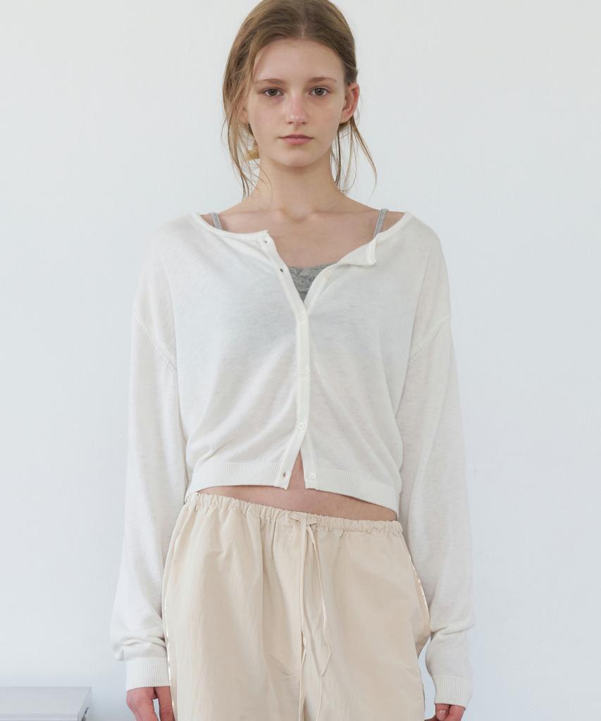 LETTERA Silk Blend Round Cardigan