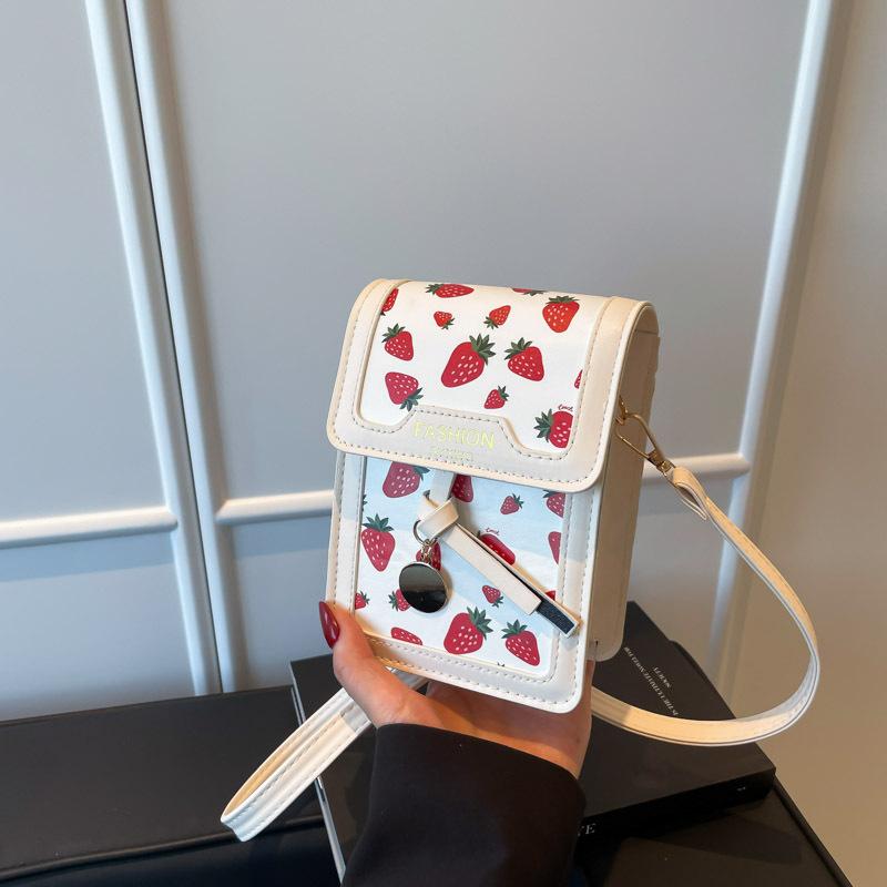 Convenient messenger small bag women's 2025 new trendy small square bag high-end shoulder bag popular mobile phone bag