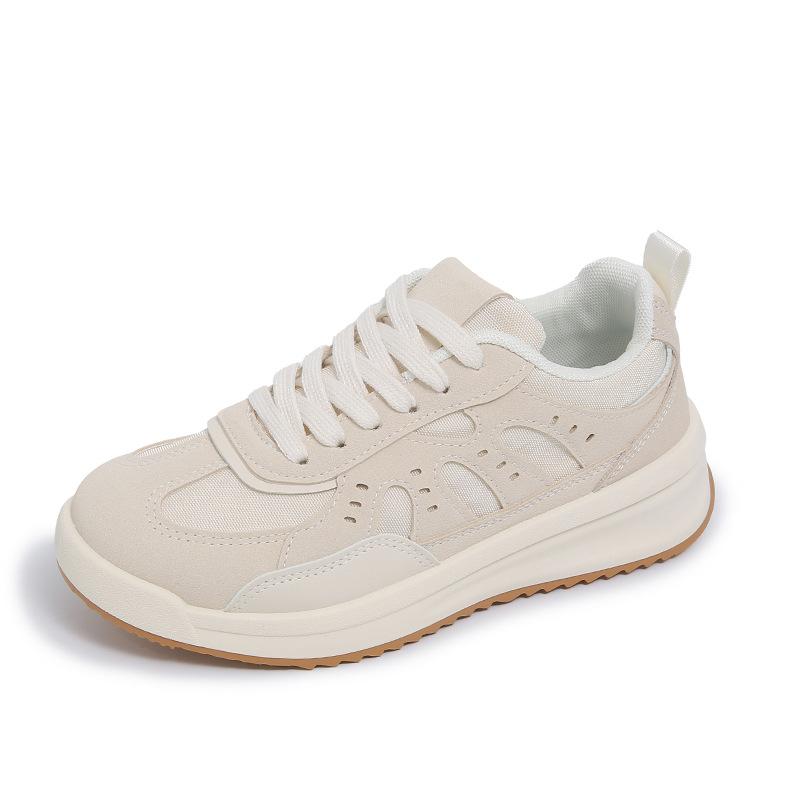 Little White Shoes Women's Spring New Ins Female Students' Leisure Through the Net Versatile Board Shoes Street Auction AG