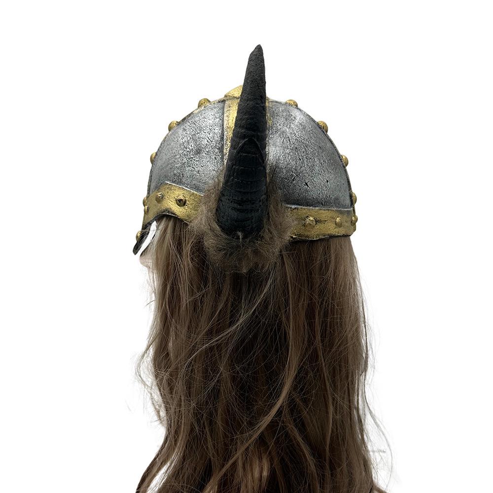 Viking Headdress Costume for Mardi Gras, Halloween, or Masquerade Parties