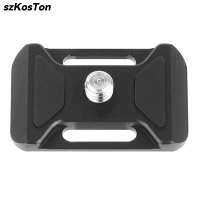 38 mm Ultratunn Universell Mini Snabbkopplingsplatta med Hål för Kamerarem för Arca Swiss Kamerarep Stativ Kulledsklämma