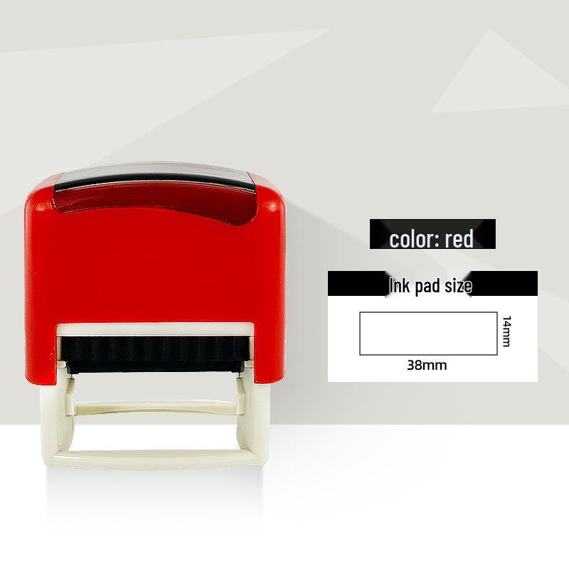 Universal Flip-Top Self-Inking Stamp with Auto Rebound Pattern