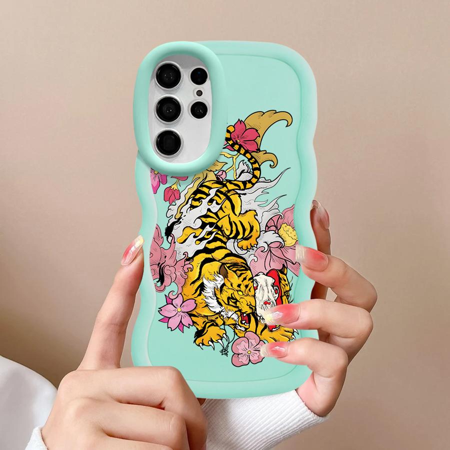 

Мягкий чехол-бампер с рисунком Цветочный тигр для Samsung Galaxy S23 Plus A26 A25 S22 Ultra S25 S24 S21 S20 FE A34 A54 A24 A36 A55 A35 Galaxy S24+