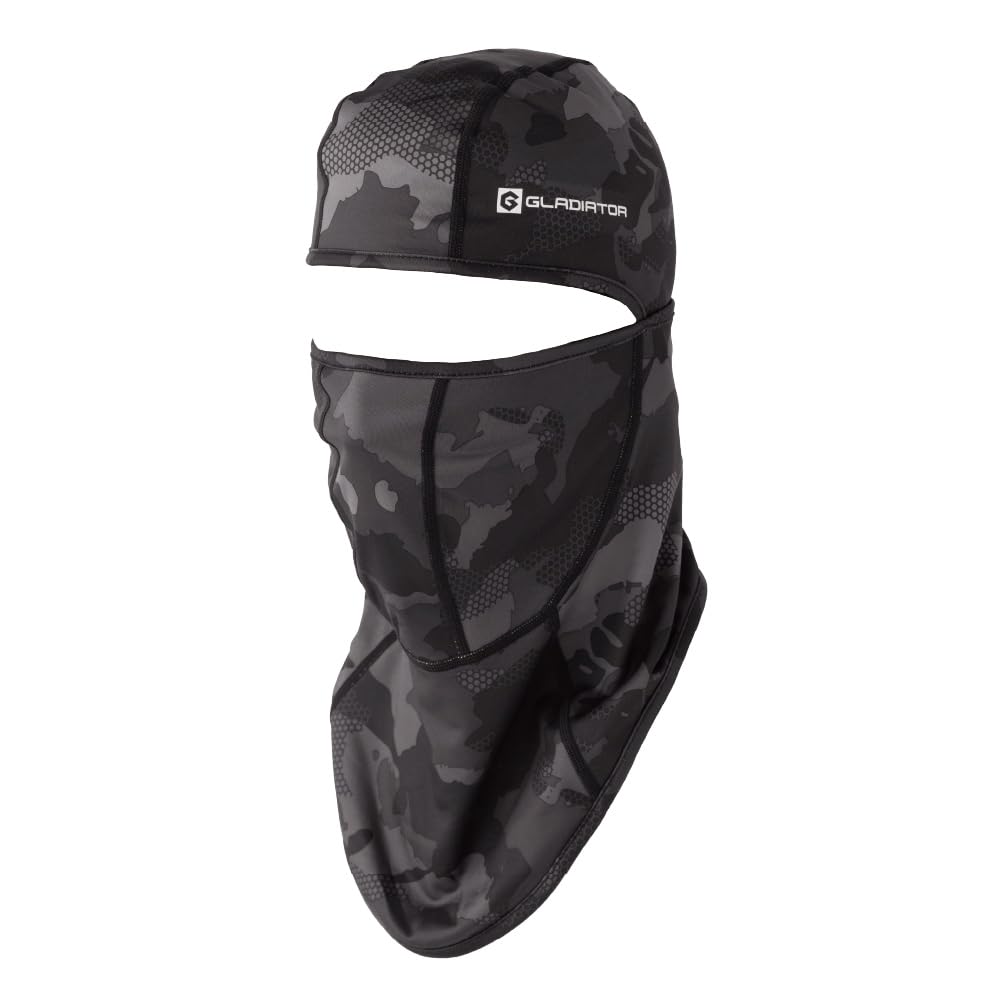 

Warm Power Support Balaclava UV Winter Multifunctional Cold Protection Face Cover for Black Camo F [Gladiator] G-1814 [Fleece Lined, Thermal,