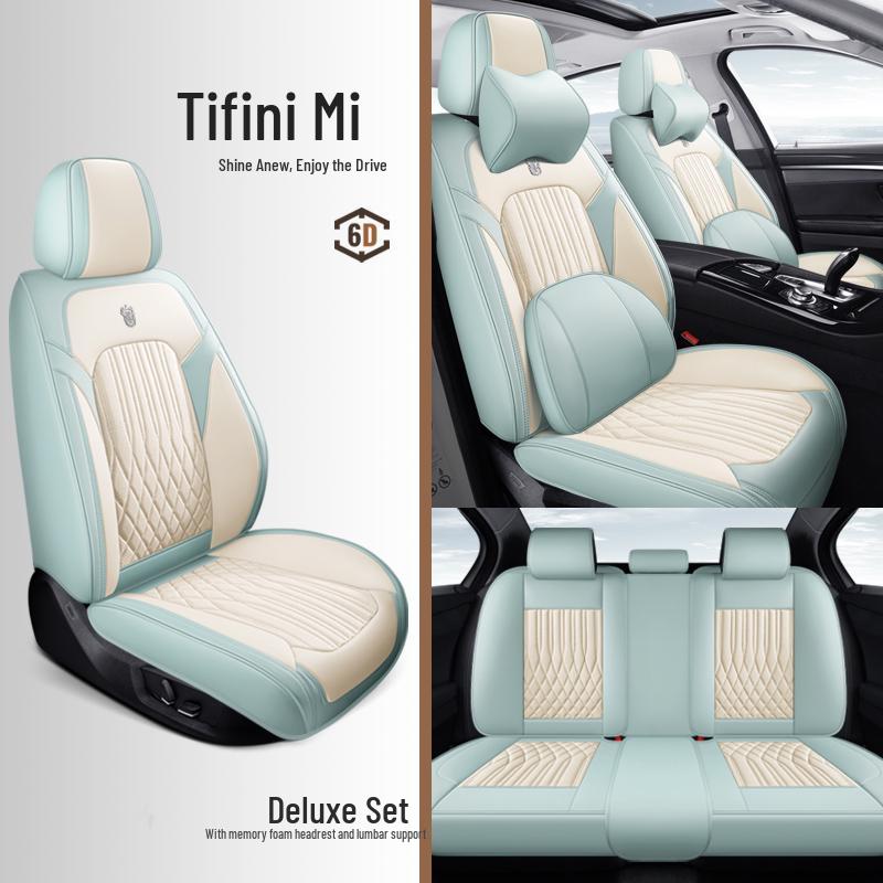 2025 Nappa Leather Universal Car Seat Cushion - All-Season, Full Surround, Thickened