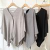Women’s Lightweight Knit Cape Shawl – Long Sun Protection Summer Cover Up Cardigan