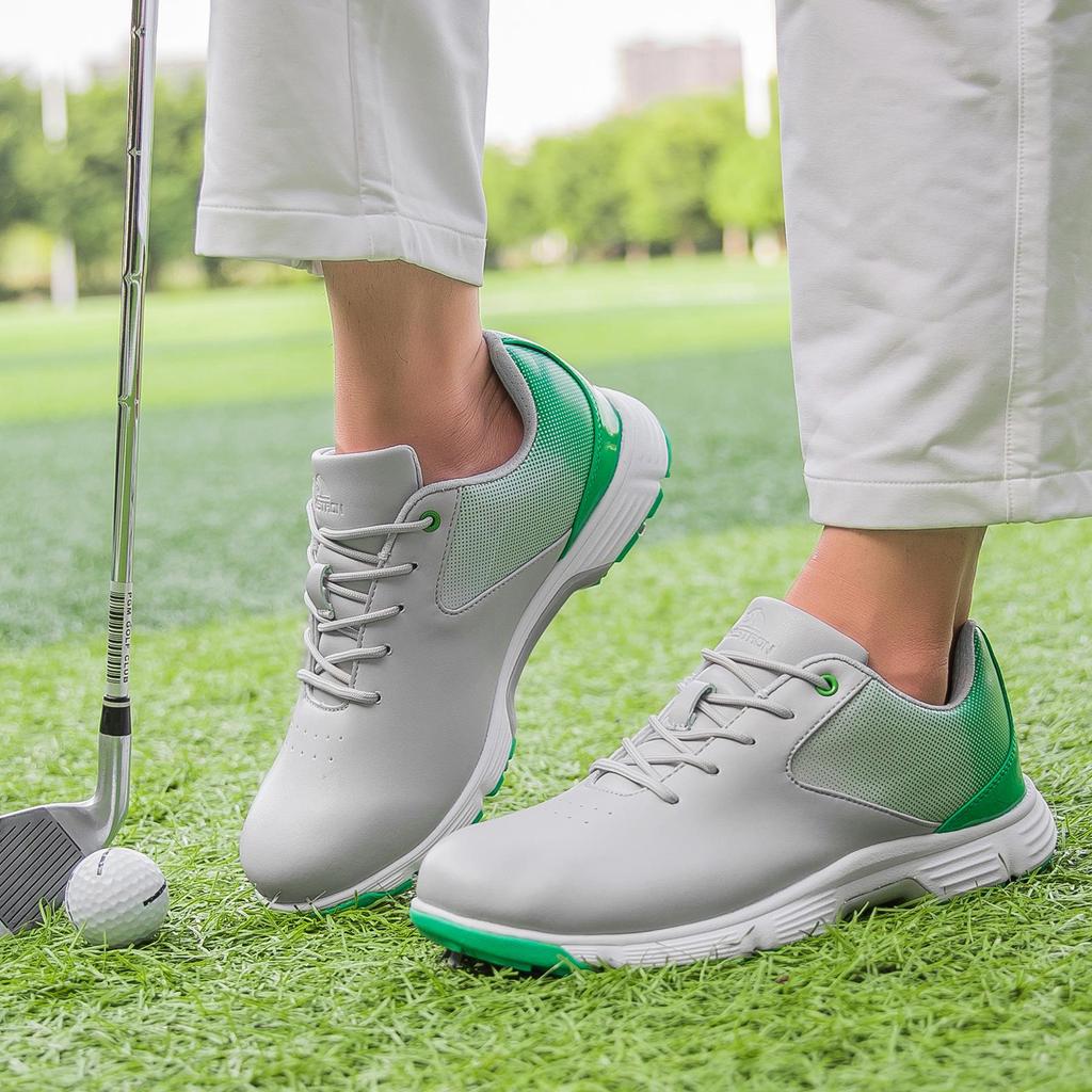 Lechuang THESTRON Waterproof Spiked Golf Shoes, Sizes 39-49 - Casual & Training Footwear