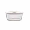 Hario Made In Japan Heat-resistant Glass Airtight Storage ContainerCorner 600ml BUONO Kitchen KSTM-60-TW Clear