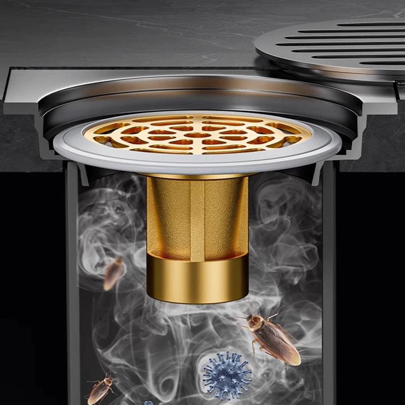 WTEMPO 1 buc baie anti-miros podea scurgere rotundă podea scurgere canalizare țeavă universală anti-insecte scurgere de podea, accesorii practice pentru baie