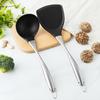 Soup Ladle Silicone Stainless Handle Cooking Spoon Resistant Kitchen Utensil