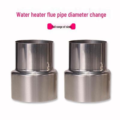 Conector reductor de humos de acero inoxidable para calentador de agua a gas, de 6 cm a 5 cm