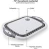 3-in-1 Chopping Board, Foldable Washing-up Bowl, Foldable Storage Basket, Portable Camping Basket, Kitchen Board, Draining Bowl, Multi-function Sink I