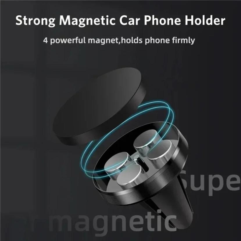 1PCS Car Mounted Magnetic Phone Holder Magnetic Navigation Holder Air Outlet Magnetic Holder for iPhone 16 15 Xiaomi Universal