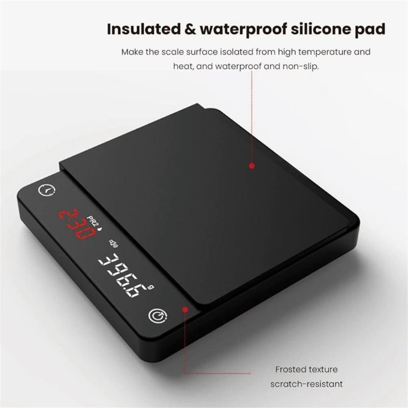 Digital Kitchen Scale USB Food Scale Electric Coffee Scales Digital Scale Plastic Material Gift for Coffee Enthusiasts