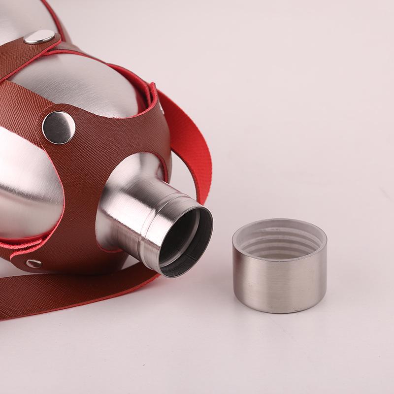 304 Stainless Steel Gourd Wine Pot with 2 Cups and Water Kettle, Available in 0.5 Jin, 1 Jin, 2 Jin, 3 Jin, and 5 Jin Sizes
