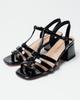 Aiformaria 3633 36 Open-toe Sandals Black Patent Leather