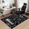 Custom Name Basketball Printed Carpet, for Office Chair Living Room Bedroom Kitchen Room Decor Gifts.